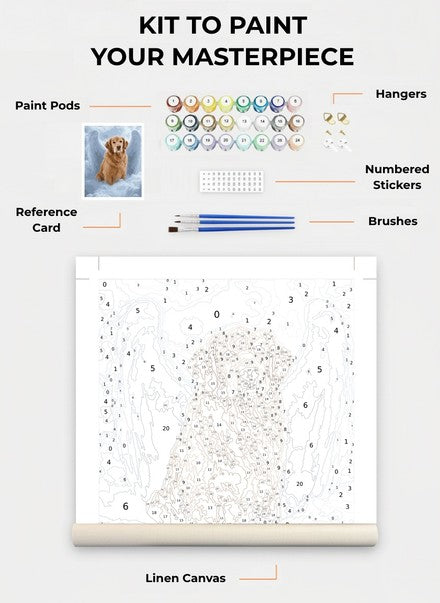 Custom Paint By Numbers Kit