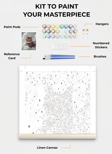 Custom Paint By Numbers Kit