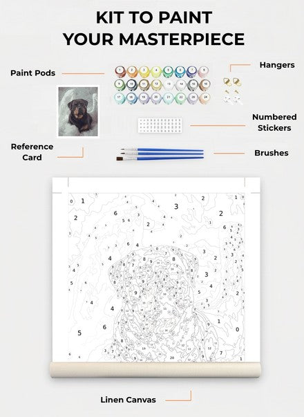 Custom Paint By Numbers Kit