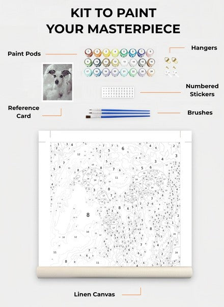 Custom Paint By Numbers Kit