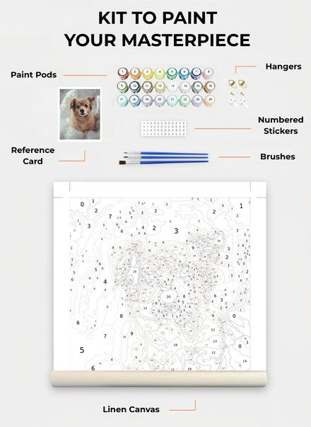 Custom Paint By Numbers Kit