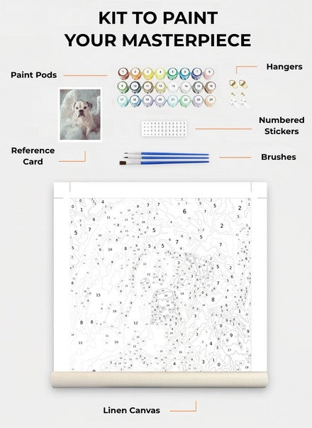 Custom Paint By Numbers Kit