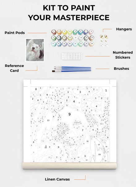 Custom Paint By Numbers Kit