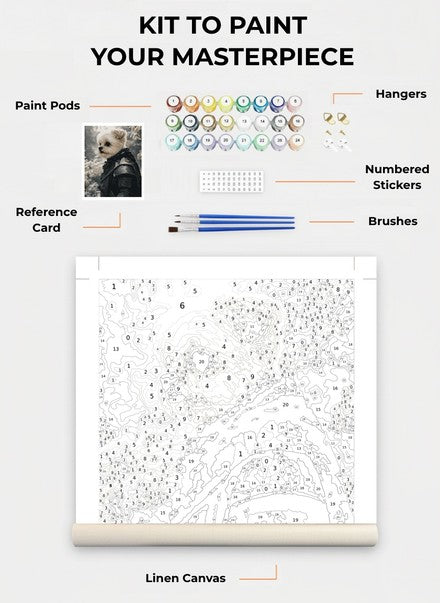 Custom Paint By Numbers Kit