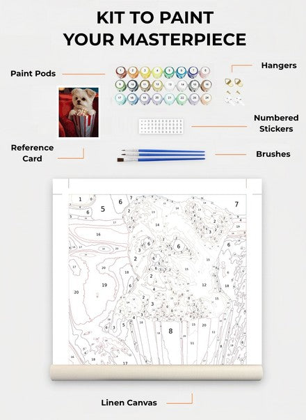Custom Paint By Numbers Kit