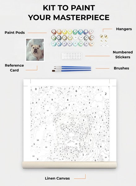 Custom Paint By Numbers Kit