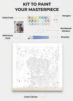 Custom Paint By Numbers Kit
