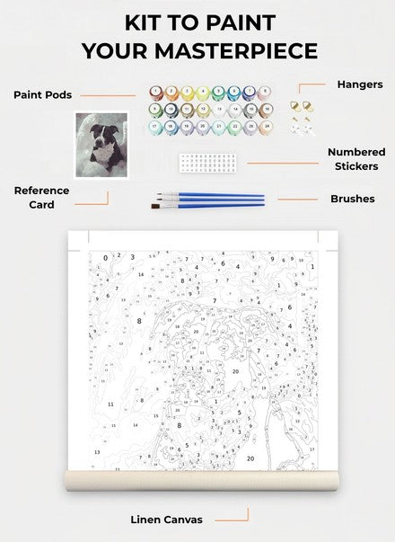 Custom Paint By Numbers Kit