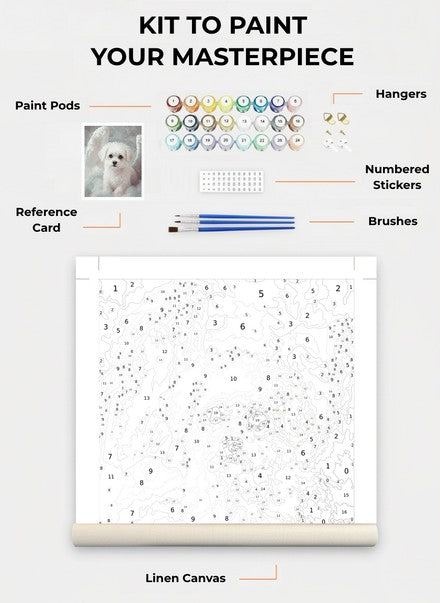 Custom Paint By Numbers Kit