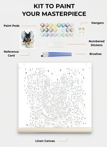 Custom Paint By Numbers Kit