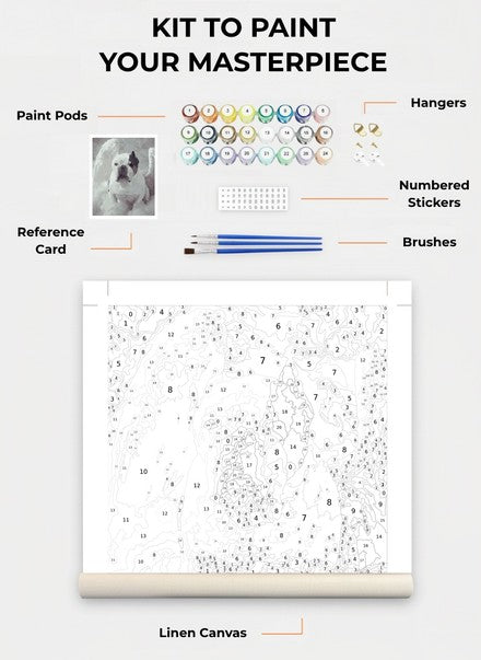 Custom Paint By Numbers Kit