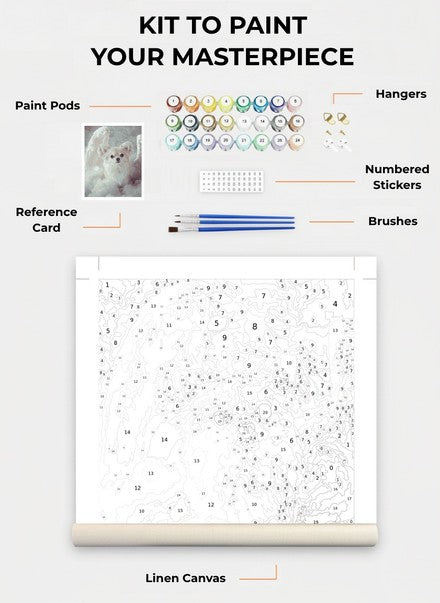 Custom Paint By Numbers Kit