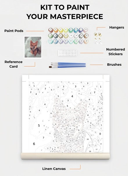 Custom Paint By Numbers Kit