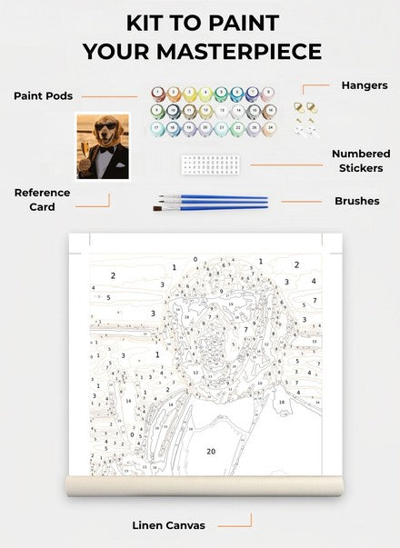 Custom Paint By Numbers Kit