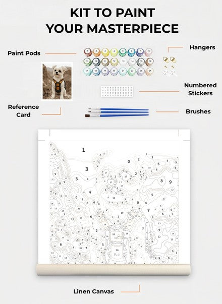 Custom Paint By Numbers Kit