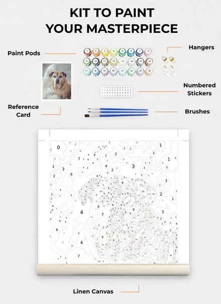 Custom Paint By Numbers Kit