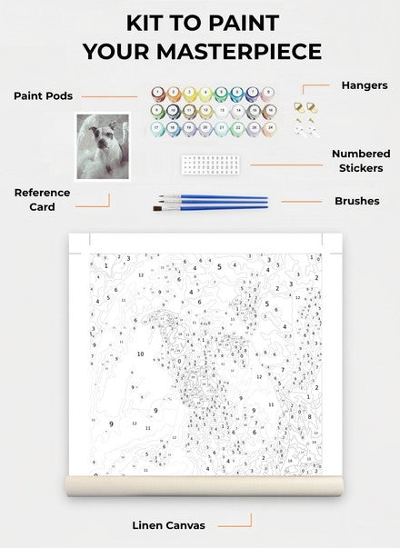 Custom Paint By Numbers Kit