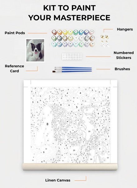 Custom Paint By Numbers Kit