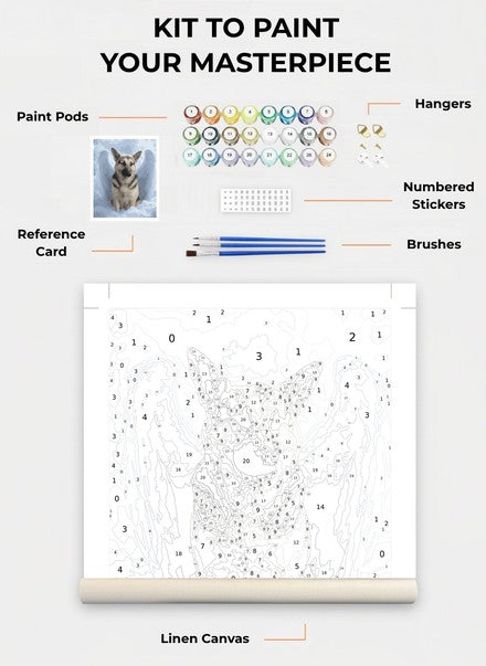 Custom Paint By Numbers Kit