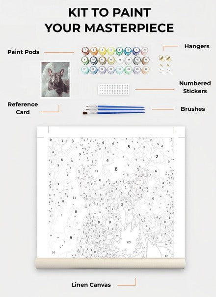 Custom Paint By Numbers Kit