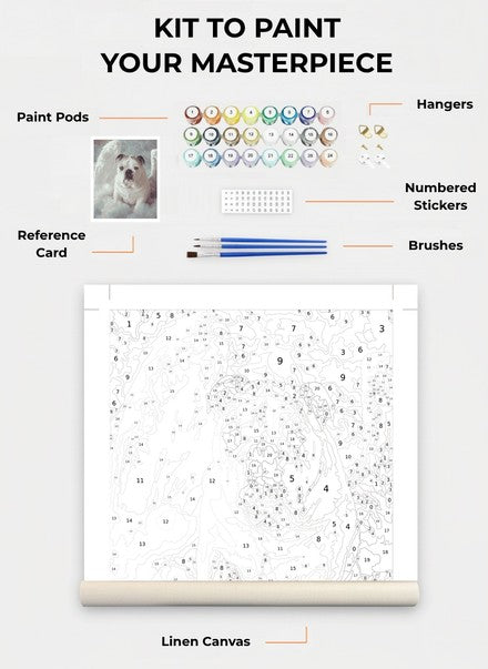 Custom Paint By Numbers Kit