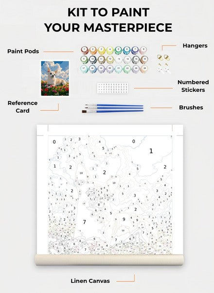 Custom Paint By Numbers Kit