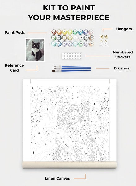 Custom Paint By Numbers Kit