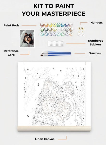 Custom Paint By Numbers Kit