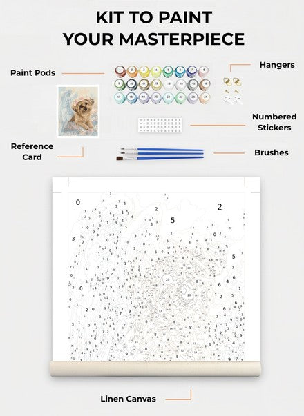 Custom Paint By Numbers Kit