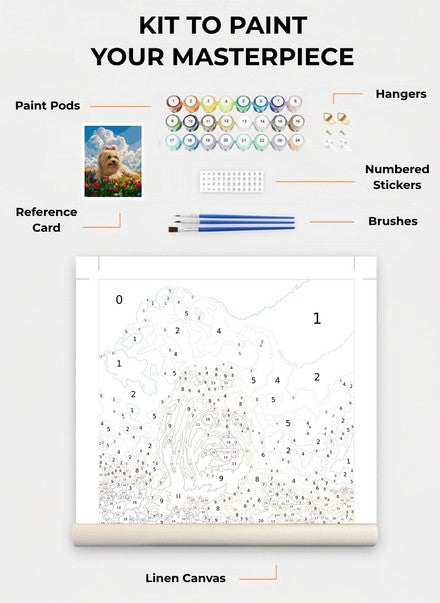 Custom Paint By Numbers Kit