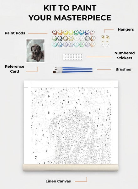 Custom Paint By Numbers Kit