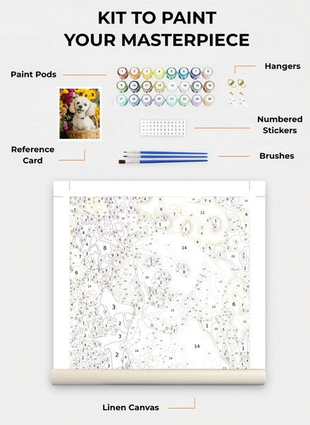 Custom Paint By Numbers Kit