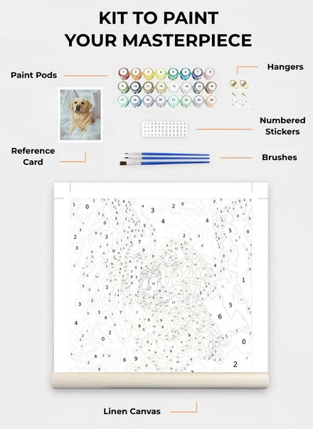 Custom Paint By Numbers Kit
