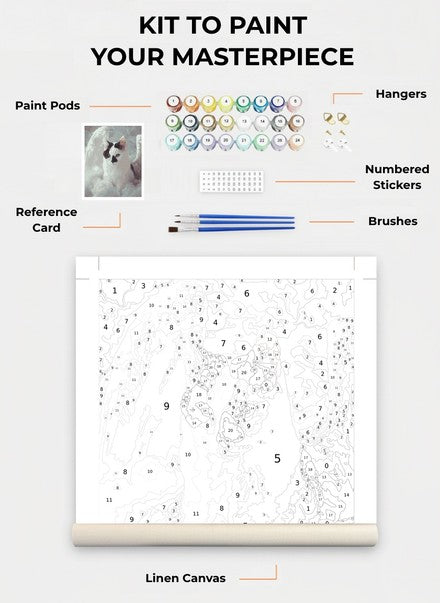 Custom Paint By Numbers Kit