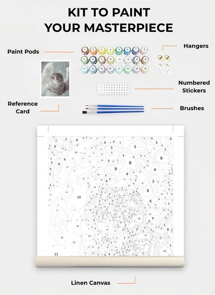 Custom Paint By Numbers Kit