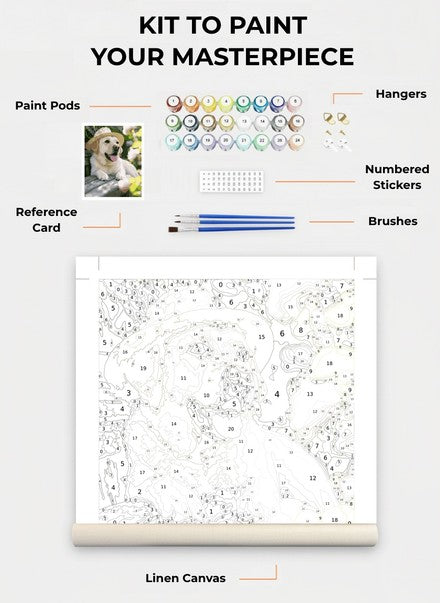 Custom Paint By Numbers Kit