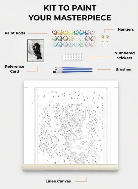 Custom Paint By Numbers Kit
