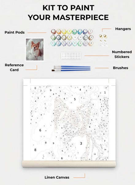 Custom Paint By Numbers Kit