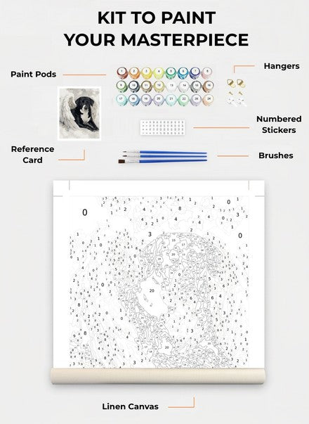 Custom Paint By Numbers Kit