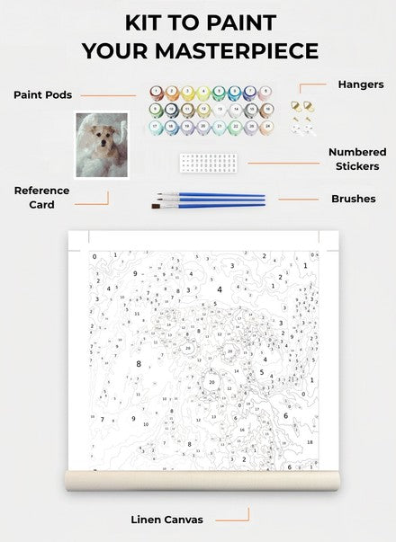 Custom Paint By Numbers Kit