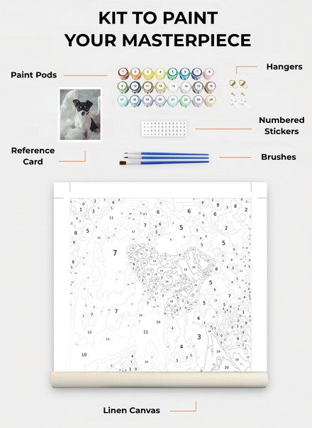 Custom Paint By Numbers Kit