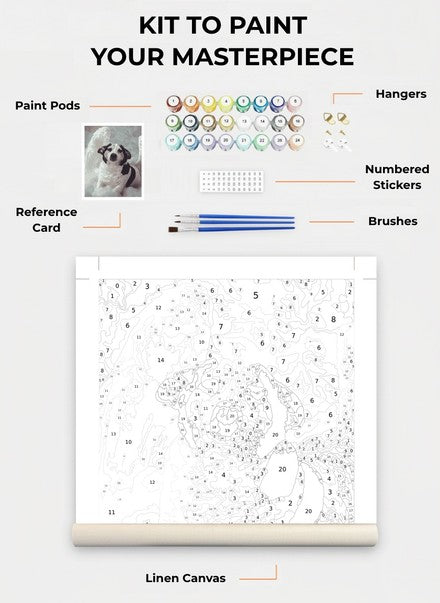 Custom Paint By Numbers Kit