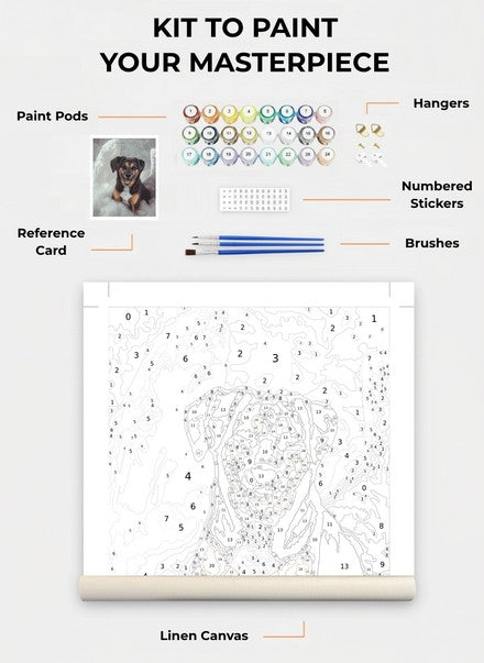 Custom Paint By Numbers Kit