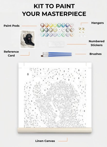 Custom Paint By Numbers Kit