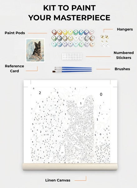 Custom Paint By Numbers Kit