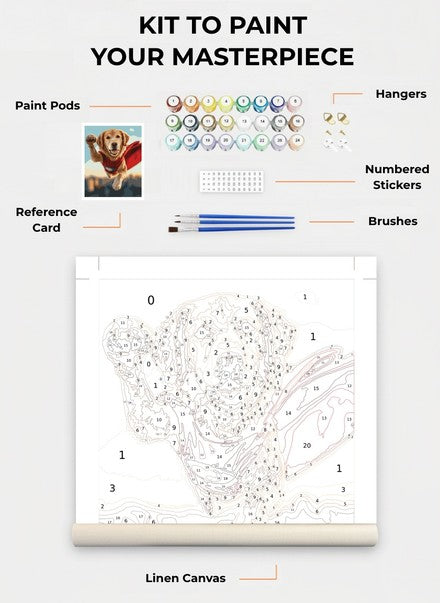 Custom Paint By Numbers Kit