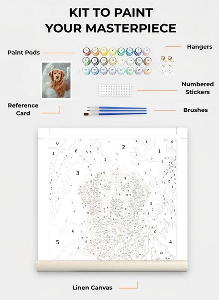 Custom Paint By Numbers Kit