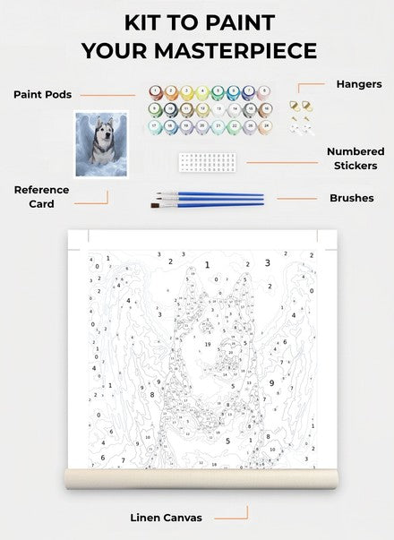 Custom Paint By Numbers Kit