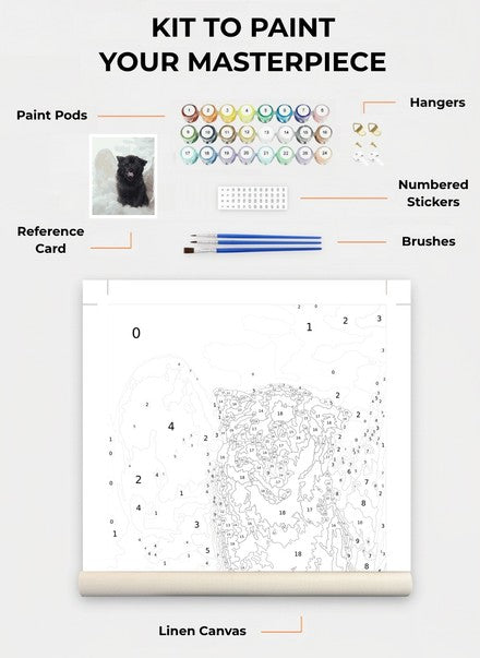 Custom Paint By Numbers Kit