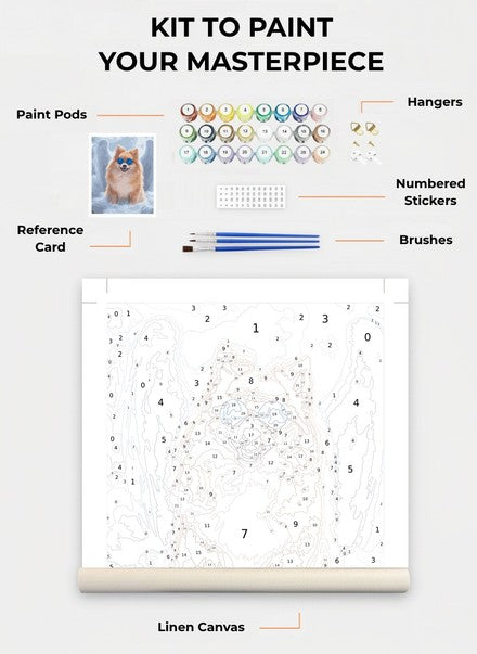 Custom Paint By Numbers Kit